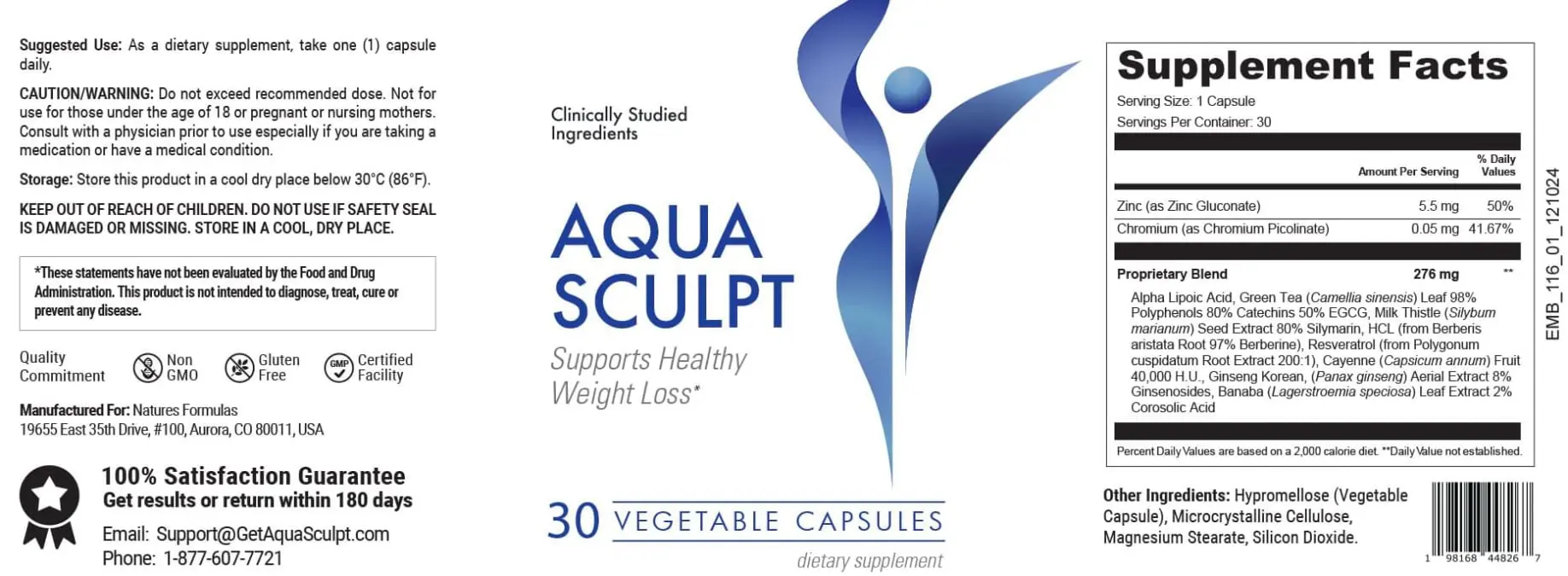 aquasculpt™ scientific refrences